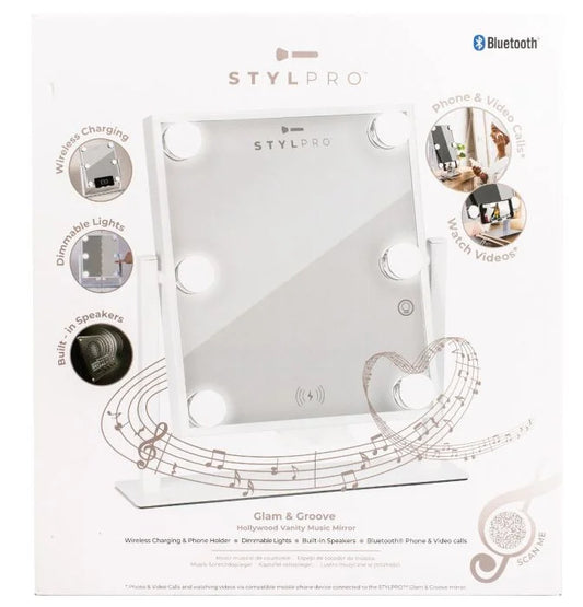 STYLPRO Glam & Groove Hollywood Vanity Music Cosmetic Mirror